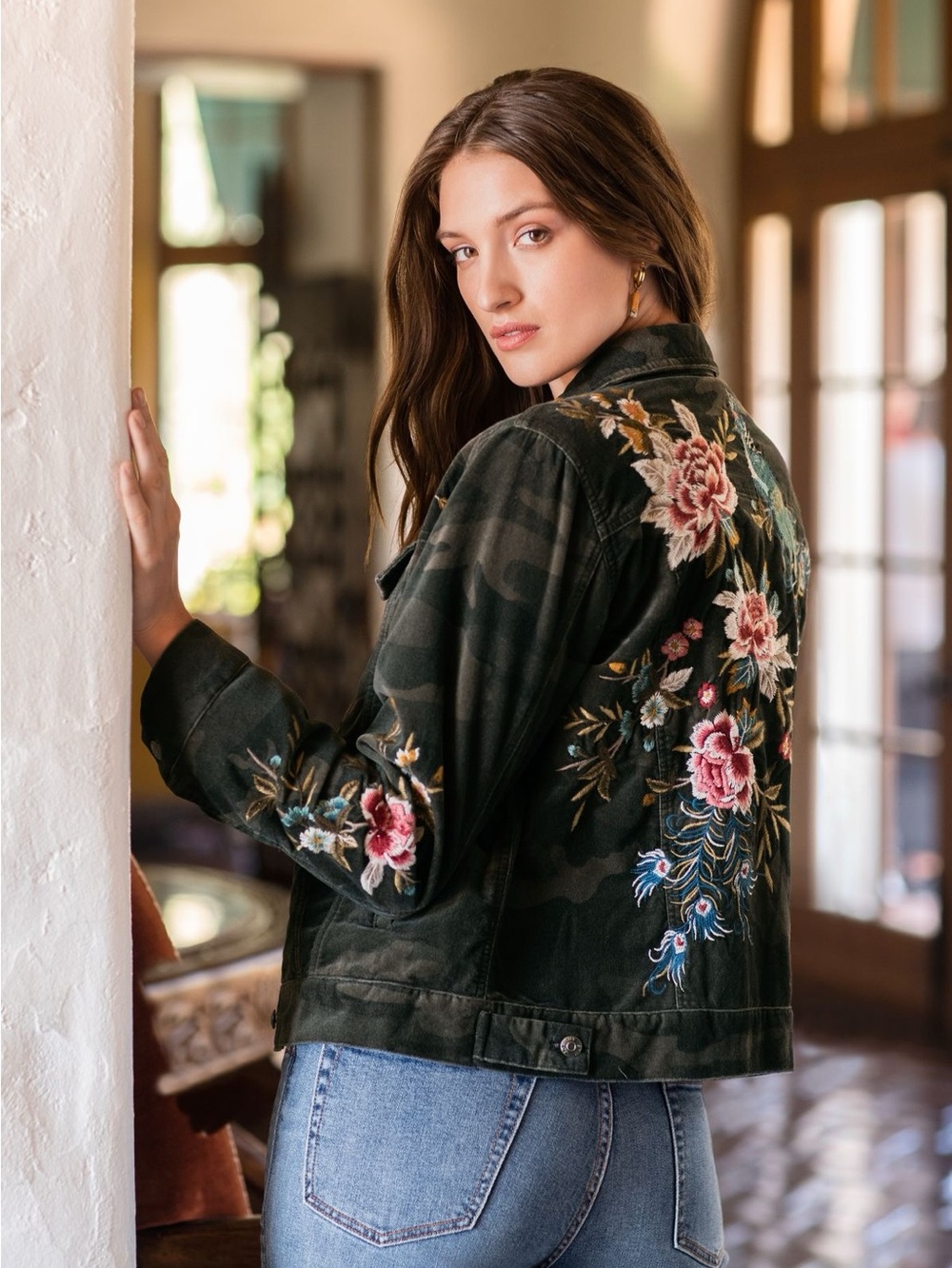 Johnny Was Embroidered Camo  Jacket - M - Picture 10 of 10